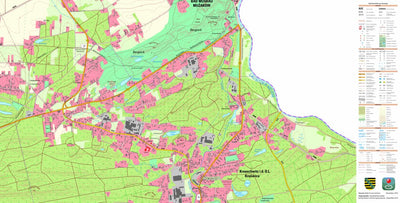 Staatsbetrieb Geobasisinformation und Vermessung Sachsen Krauschwitz i.d. O.L., Krauschwitz i.d. O.L. (1:10,000 scale) digital map