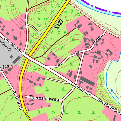 Staatsbetrieb Geobasisinformation und Vermessung Sachsen Krauschwitz i.d. O.L., Krauschwitz i.d. O.L. (1:10,000 scale) digital map
