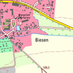 Staatsbetrieb Geobasisinformation und Vermessung Sachsen Kreuma, Rackwitz (1:10,000 scale) digital map