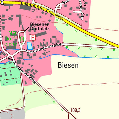 Staatsbetrieb Geobasisinformation und Vermessung Sachsen Kreuma, Rackwitz (1:10,000 scale) digital map