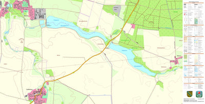 Staatsbetrieb Geobasisinformation und Vermessung Sachsen Krippehna, Zschepplin (1:10,000 scale) digital map