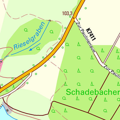 Staatsbetrieb Geobasisinformation und Vermessung Sachsen Krippehna, Zschepplin (1:10,000 scale) digital map