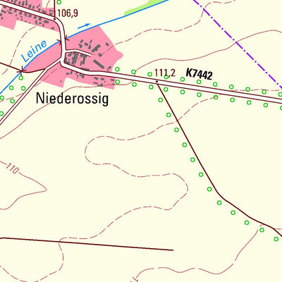 Staatsbetrieb Geobasisinformation und Vermessung Sachsen Krostitz, Krostitz (1:25,000 scale) digital map