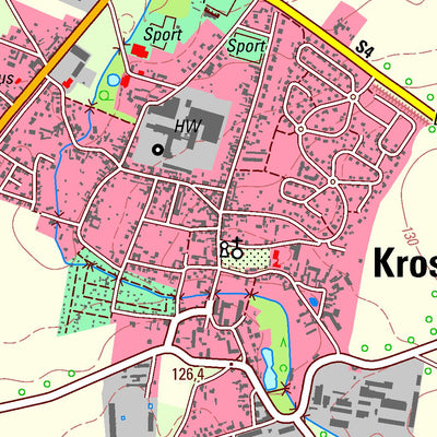 Staatsbetrieb Geobasisinformation und Vermessung Sachsen Krostitz, Krostitz (1:25,000 scale) digital map