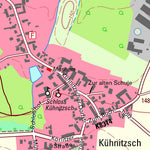 Staatsbetrieb Geobasisinformation und Vermessung Sachsen Kühnitzsch, Lossatal (1:10,000 scale) digital map