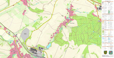 Staatsbetrieb Geobasisinformation und Vermessung Sachsen Kuhschnappel, St. Egidien (1:10,000 scale) digital map