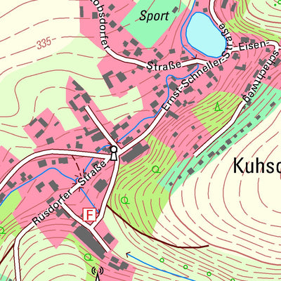 Staatsbetrieb Geobasisinformation und Vermessung Sachsen Kuhschnappel, St. Egidien (1:10,000 scale) digital map