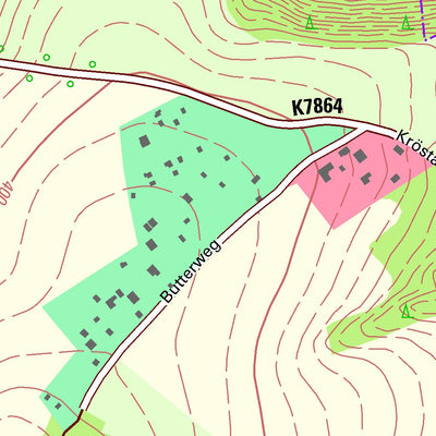 Staatsbetrieb Geobasisinformation und Vermessung Sachsen Kürbitz, Weischlitz (1:10,000 scale) digital map