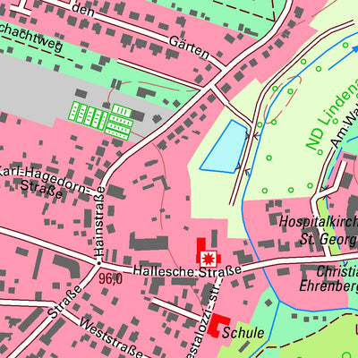 Staatsbetrieb Geobasisinformation und Vermessung Sachsen Kyhna, Wiedemar (1:10,000 scale) digital map
