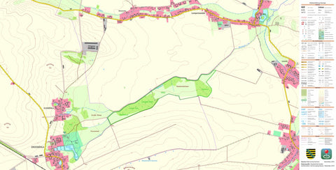 Staatsbetrieb Geobasisinformation und Vermessung Sachsen Lampertswalde, Cavertitz (1:10,000 scale) digital map