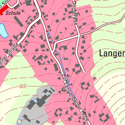 Staatsbetrieb Geobasisinformation und Vermessung Sachsen Langenberg, Callenberg (1:10,000 scale) digital map