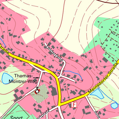 Staatsbetrieb Geobasisinformation und Vermessung Sachsen Langenberg, Callenberg (1:10,000 scale) digital map