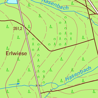 Staatsbetrieb Geobasisinformation und Vermessung Sachsen Langenbernsdorf, Langenbernsdorf 1 (1:10,000 scale) digital map