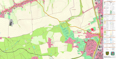 Staatsbetrieb Geobasisinformation und Vermessung Sachsen Langenbernsdorf, Langenbernsdorf 2 (1:10,000 scale) digital map