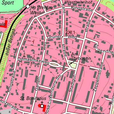 Staatsbetrieb Geobasisinformation und Vermessung Sachsen Langenbernsdorf, Langenbernsdorf 2 (1:10,000 scale) digital map