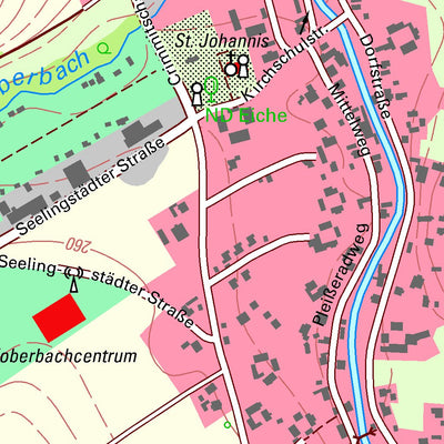 Staatsbetrieb Geobasisinformation und Vermessung Sachsen Langenhessen, Werdau, Stadt (1:10,000 scale) digital map