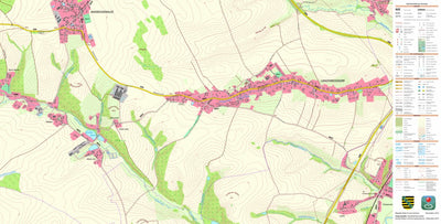 Staatsbetrieb Geobasisinformation und Vermessung Sachsen Langenreinsdorf, Crimmitschau, Stadt (1:10,000 scale) digital map