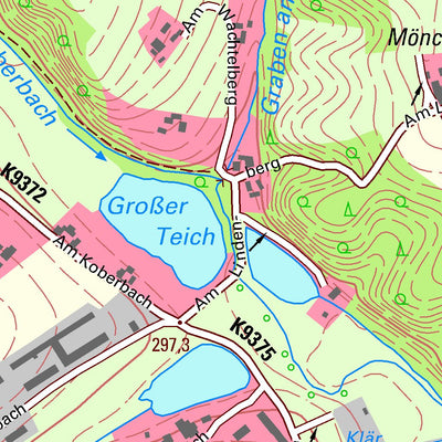 Staatsbetrieb Geobasisinformation und Vermessung Sachsen Langenreinsdorf, Crimmitschau, Stadt (1:10,000 scale) digital map