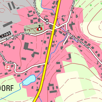 Staatsbetrieb Geobasisinformation und Vermessung Sachsen Langenstriegis, Frankenberg/Sa., Stadt (1:10,000 scale) digital map