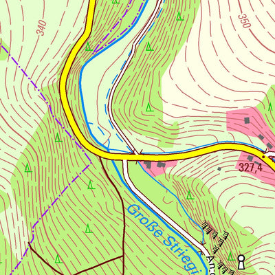 Staatsbetrieb Geobasisinformation und Vermessung Sachsen Langhennersdorf, Oberschöna (1:10,000 scale) digital map