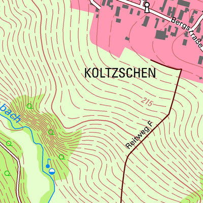Staatsbetrieb Geobasisinformation und Vermessung Sachsen Lastau, Colditz, Stadt (1:10,000 scale) digital map