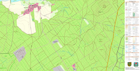 Staatsbetrieb Geobasisinformation und Vermessung Sachsen Laußnitz, Laußnitz (1:10,000 scale) digital map