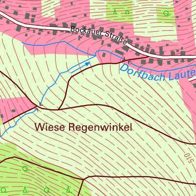 Staatsbetrieb Geobasisinformation und Vermessung Sachsen Lauter, Lauter-Bernsbach, Stadt (1:10,000 scale) digital map