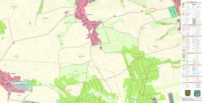 Staatsbetrieb Geobasisinformation und Vermessung Sachsen Lauterbach, Ebersbach (1:10,000 scale) digital map