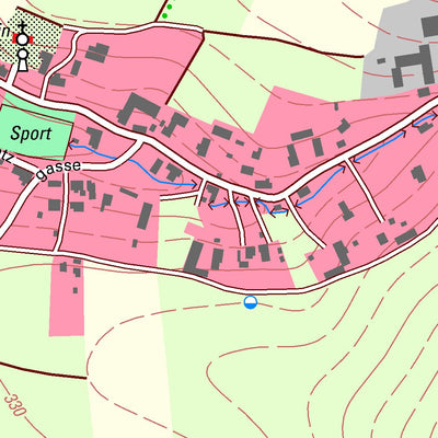 Staatsbetrieb Geobasisinformation und Vermessung Sachsen Lauterbach, Stolpen, Stadt (1:10,000 scale) digital map