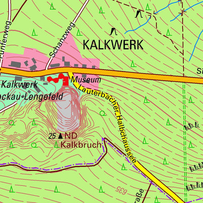 Staatsbetrieb Geobasisinformation und Vermessung Sachsen Lengefeld, Pockau-Lengefeld, Stadt (1:10,000 scale) digital map