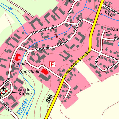Staatsbetrieb Geobasisinformation und Vermessung Sachsen Leppersdorf, Wachau (1:10,000 scale) digital map