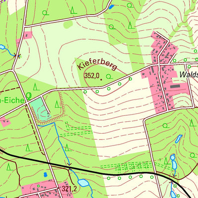 Staatsbetrieb Geobasisinformation und Vermessung Sachsen Leubnitz, Werdau, Stadt (1:25,000 scale) digital map
