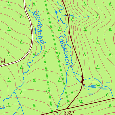 Staatsbetrieb Geobasisinformation und Vermessung Sachsen Leubnitz, Werdau, Stadt 2 (1:10,000 scale) digital map