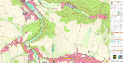 Staatsbetrieb Geobasisinformation und Vermessung Sachsen Leubsdorf, Leubsdorf (1:10,000 scale) digital map