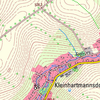 Staatsbetrieb Geobasisinformation und Vermessung Sachsen Leubsdorf, Leubsdorf (1:25,000 scale) digital map