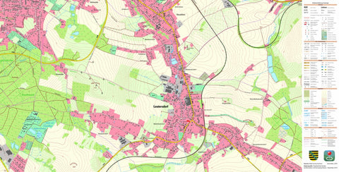 Staatsbetrieb Geobasisinformation und Vermessung Sachsen Leutersdorf, Leutersdorf (1:10,000 scale) digital map
