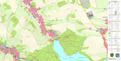 Staatsbetrieb Geobasisinformation und Vermessung Sachsen Lichtenberg/Erzgeb., Lichtenberg/Erzgeb. 1 (1:10,000 scale) digital map