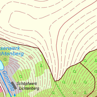 Staatsbetrieb Geobasisinformation und Vermessung Sachsen Lichtenberg/Erzgeb., Lichtenberg/Erzgeb. 1 (1:10,000 scale) digital map