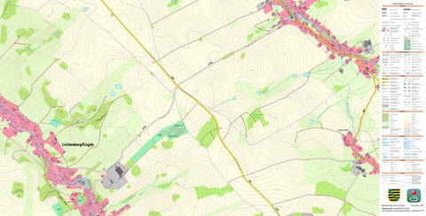 Staatsbetrieb Geobasisinformation und Vermessung Sachsen Lichtenberg/Erzgeb., Lichtenberg/Erzgeb. 2 (1:10,000 scale) digital map