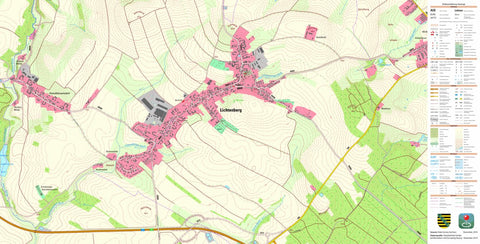Staatsbetrieb Geobasisinformation und Vermessung Sachsen Lichtenberg, Lichtenberg (1:10,000 scale) digital map