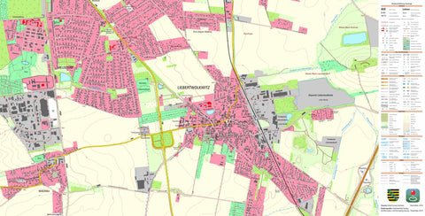 Staatsbetrieb Geobasisinformation und Vermessung Sachsen Liebertwolkwitz, Leipzig, Stadt (1:10,000 scale) digital map