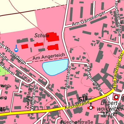 Staatsbetrieb Geobasisinformation und Vermessung Sachsen Liebertwolkwitz, Leipzig, Stadt (1:10,000 scale) digital map