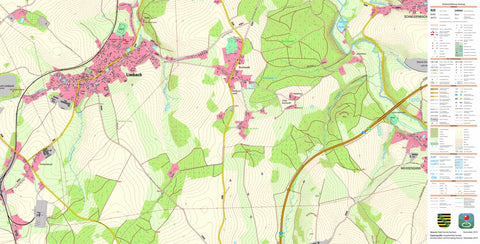 Staatsbetrieb Geobasisinformation und Vermessung Sachsen Limbach, Limbach (1:10,000 scale) digital map