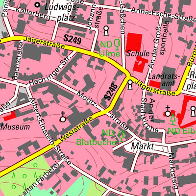 Staatsbetrieb Geobasisinformation und Vermessung Sachsen Limbach, Limbach-Oberfrohna, Stadt (1:10,000 scale) digital map
