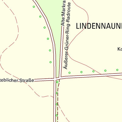 Staatsbetrieb Geobasisinformation und Vermessung Sachsen Lindennaundorf, Markranstädt, Stadt (1:10,000 scale) digital map