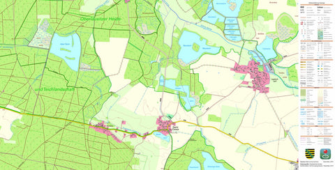 Staatsbetrieb Geobasisinformation und Vermessung Sachsen Lippitsch, Radibor (1:10,000 scale) digital map