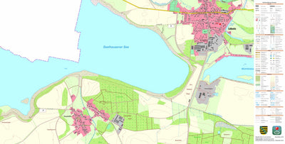 Staatsbetrieb Geobasisinformation und Vermessung Sachsen Löbnitz, Löbnitz 1 (1:10,000 scale) digital map