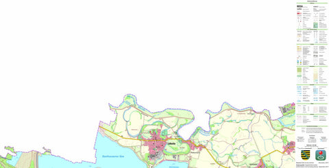 Staatsbetrieb Geobasisinformation und Vermessung Sachsen Löbnitz, Löbnitz (1:25,000 scale) digital map