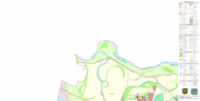 Staatsbetrieb Geobasisinformation und Vermessung Sachsen Löbnitz, Löbnitz 2 (1:10,000 scale) digital map