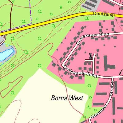 Staatsbetrieb Geobasisinformation und Vermessung Sachsen Lobstädt, Neukieritzsch (1:10,000 scale) digital map